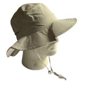 Furtalk Beige UPF 50+ Sun Hat Bucket Style Chin Strap Wide Brim Fish Hike Camp‎